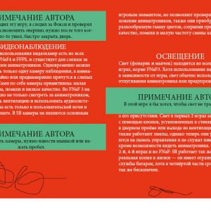 справочник по фнаф 8
